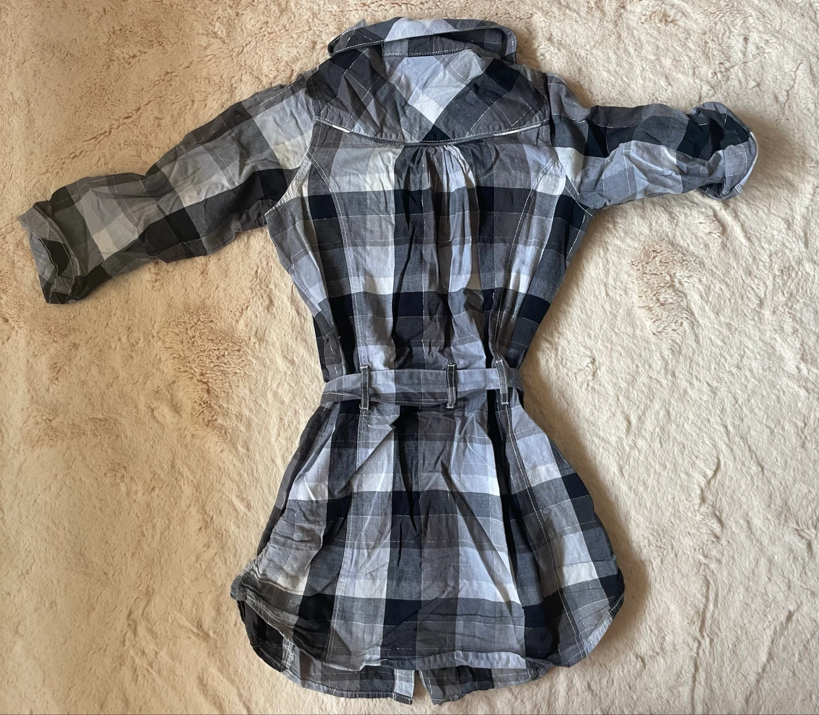 Vestido de cuadros H&M niña – Talla 8-9 años (135 cm)